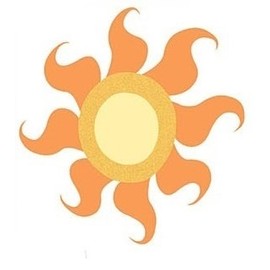 2 Inch Princess Celestia Cutie Mark MLP Pony Removable Peel Self Stick Adhesive Vinyl Decorative Wall Decal Sticker Art Kids Room Home Decor Girl Children Bedroom Nursery 2 1/2 inches#