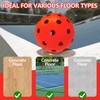 24 Pack Pickleball Balls, 40 Holes Outdoor Pickleballs, High Elasticity