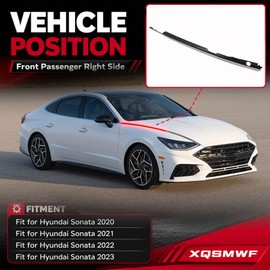 XQSMWF Front Passenger Right Side Chrome Fender Garnish Molding Trim Replacement for Hyundai Sonata 2020 2021 2022 2023 - Replaces 87712-L1100 87712L1100