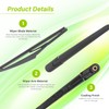 LKK Rear Windshield Wiper Arm Blade Kit Compatible with Hyundai