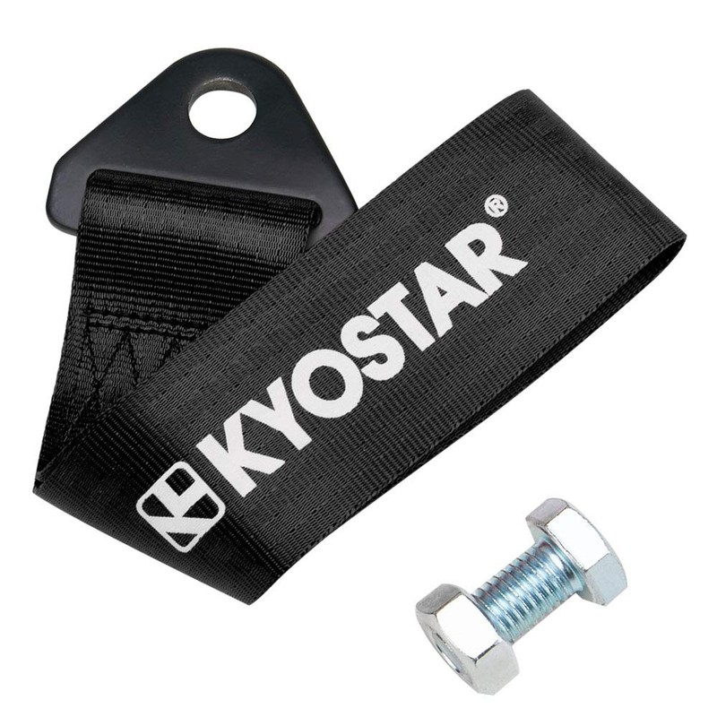 Kyostar Drift Rally car Towing Tow Strap Belt Hook(Black)