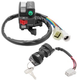 M MATI Start Stop Headlight Switch & Ignition Key Switch for Yamaha Grizzly 450 2007-2014 Kodiak 450 2004-2006 5KM-83972-00-00 5KM-83973-00-00 5ND-82510-00-00