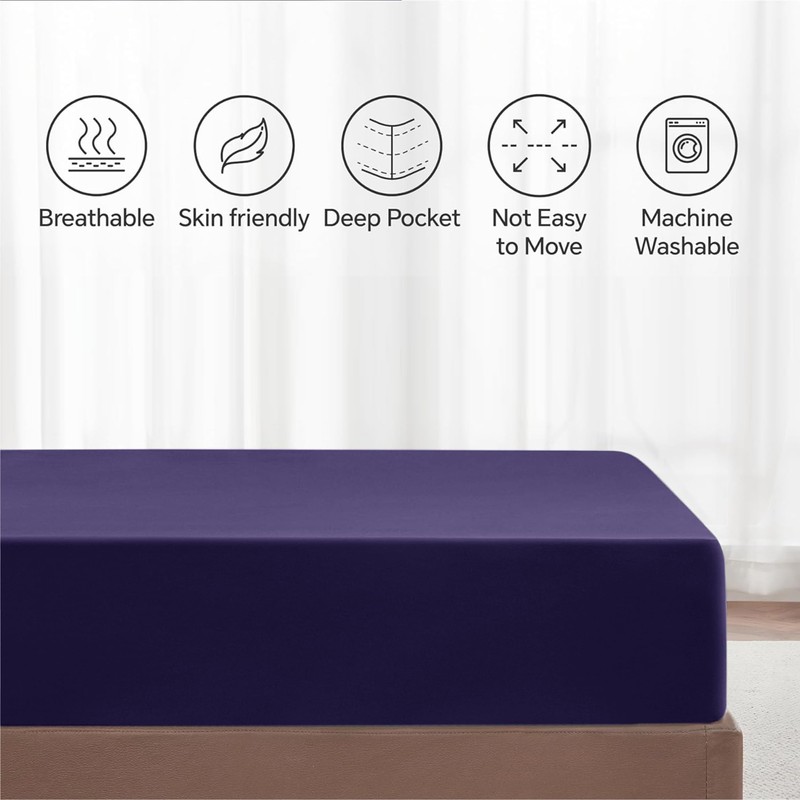 My Home Store Fitted Sheet 100% Egyptian Cotton 300TC Hotel