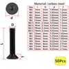 Qrity 50 PCS Flat Head Machine Screws, M2 x 8mm