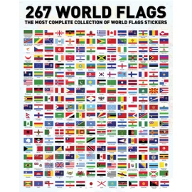 Flags of the World Stickers - Premium Country Flags and Mini Flag Stickers Set, Durable World Flags and Country Stickers, Ideal for Educational, Decorative Purposes, Kids and Adults