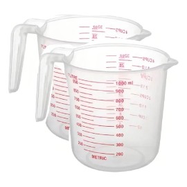 Taza De Medición Jarra Con Agarre Y Azúcar Líquido Medida Color Transparente