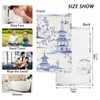 OTVEE Retro Ink Chinese Pagoda Hand Towels,Cotton Soft Bath Hand