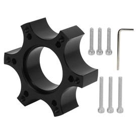 Acouto Steering Wheel Adapter Plate for Thrustmaster T300RS with 13‑14 Inch Steering Wheel, Aluminium Alloy 70mm Wheel Spacer Adapter Ring