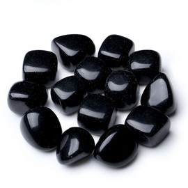 MAIBAOTA Black Obsidian Crystal Stones Natural Healing Crystals Bulk Polished Tumbled Crystals Stones Rocks Energy Balance Crystal Gemstones Vase Filler Decorative Reiki Witch Quartz Crstal Stones