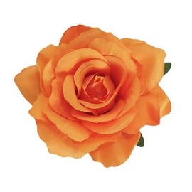 Lofruiin Women's Vintage Elegent Rose Flower Hairpin Hair Clip with Brooch for Party Travel Festivals (Orange)