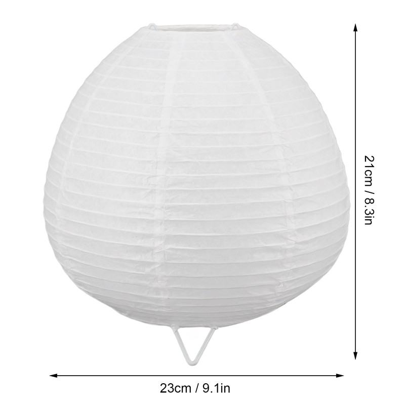 Lantern Table Paper Lamp Warm Light E14 Bulb Simple Installation