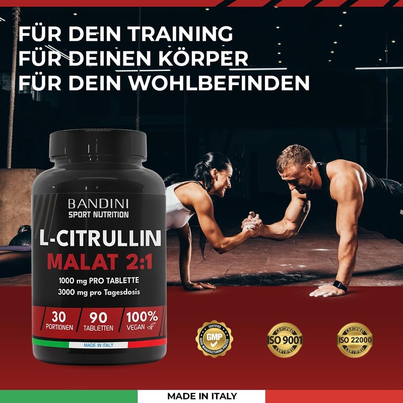 Bandini® L-Citrulline Malat 2:1 | 3000 mg Citrulline (1000 mg