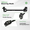 JNDO Go Kart Steering kit 380mm Steering Shaft+340mm Rack and
