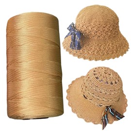 SHENJILL Crochet Kit for Beginners Crochet Kit with Videos Tutorials Sun Beach Hat Beginner Knitting Kit for Adults Easy Starter Yarn Kits for Crocheting (Khaki without tools)