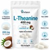 L-Theanine 400mg Supplement, 300 Softgels, L Theanine Softgels for Calm