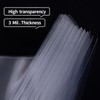 sdroceRyaM 7 inch Vinyl Record Outer Sleeves with Flap Clear