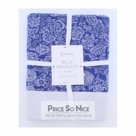 Sur La Table Bella Blue White Tablecloth - 70" x 70"