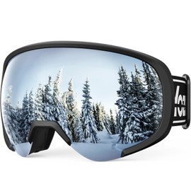 YOZISS Snowmobile Ski Goggles Women Men Youth，OTG Snowboarding Goggles, Anti-fog Snow Goggles UV400 Dual Lenses for Skiing Snowboarding Snowmobile