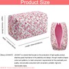 JOVAKIT 2Pcs Makeup Bag Quilted Cosmetic Bag for Women Girls,