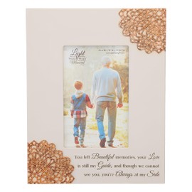 Pavilion - Always At My Side Memorial Picture Frame, (Holds 4 x 6-inch Photo), Bereavement Gifts, Home Decor Gift For Death Of A Loved One, Remembrance Gifts, 1 Count, 7.5 x 9.5-inches
