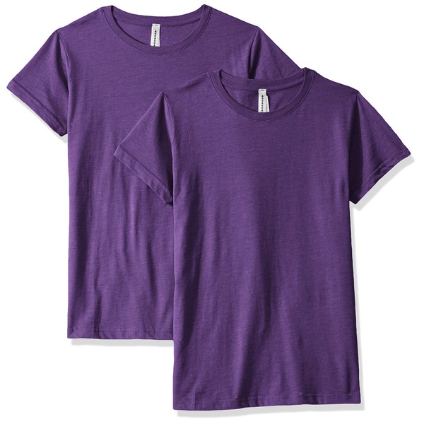 AquaGuard Women's Fine Jersey Longer Length T-Shirt-2 Pack, Vintage Purple, S