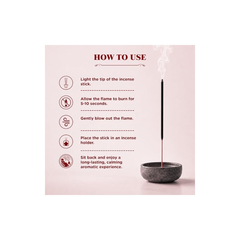HEM Citronella Incense Sticks - 120 Count for Relaxation