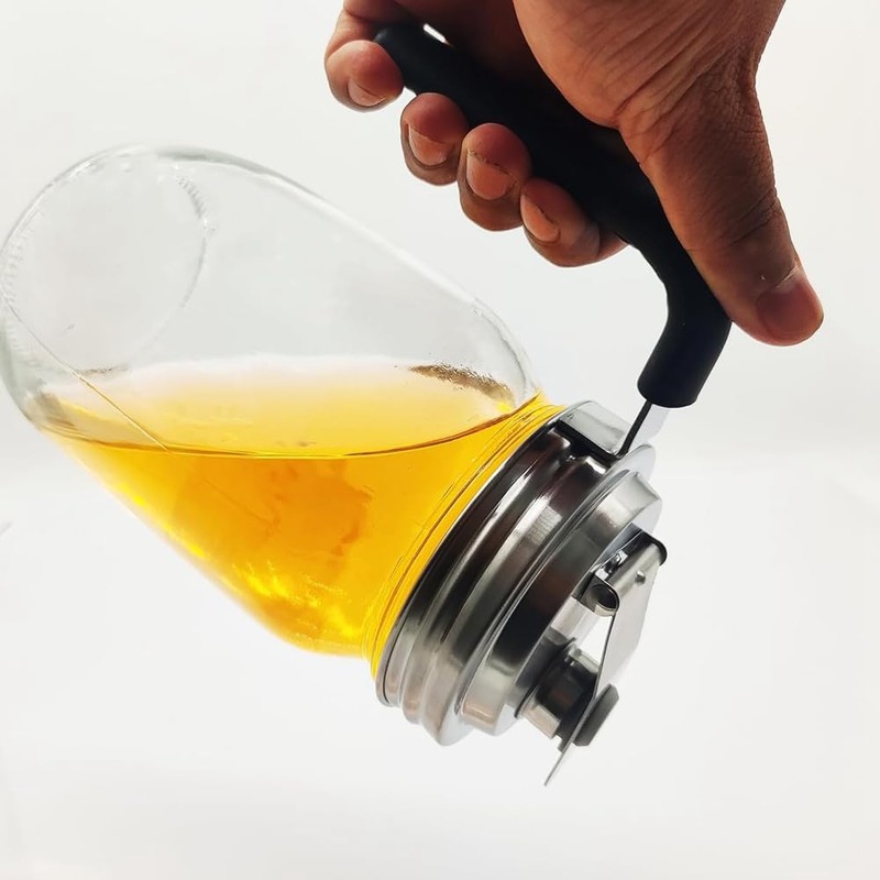 Erpmlyo 2Pc Stainless Steel Wide Mouth Jar Flip Prouting Spout