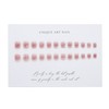 Short Nail Tips, Set of 24 Pieces, Fake Nails, Gradation,