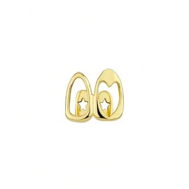 1 count Hollow-Out & Heart , Everyday Wear Jewelry Teeth Accessory - Size: Silver One Size