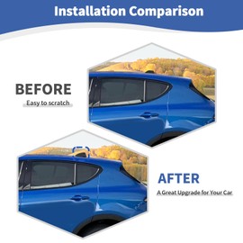 JOSHELA for Hornet Shark Antenna Toppers Cover Trim for Dodge Hornet 2024 up Black Carbon Fiber Grain Exterior Accessories 1pcs