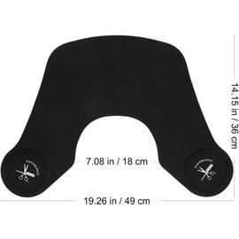 Corte de cuello de capa de silicona negra para cortar cabello, protector de cuello, fácil de limpiar, para tratamientos de cabello y permanentes, clientes de Varios estilos