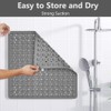AMFUN Square Shower Mat Non Slip Anti Mould, Shower Bath