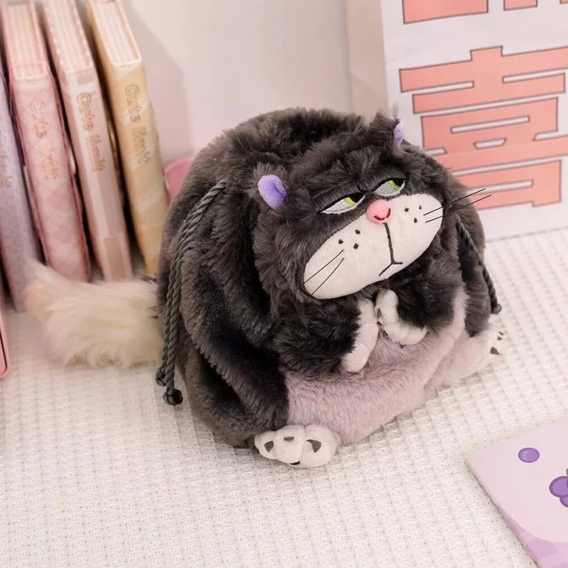 Jextech Peluche Cenicienta Lucifer Gato Muñeco Bolso Bandolera 20cm