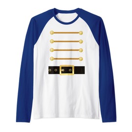 Funny Christmas with Nutcracker Costume Raglan Baseball Tee