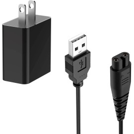 DKKPIA Charger with USB Cord for Hatteker RSCW-2018 Trimmer & Electric Shaver Razor