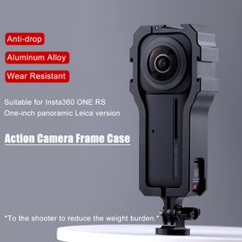 Yunseity Action Camera Frame Case for ONE RS 1 Inch 360 Edition, Action Camera Accessory Protective Case Made of Aluminium Alloy