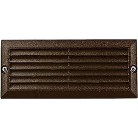 DABMAR LIGHTING LV-LED600-BZ Step Light LOUVERED Down 2 X 2.5w JC-LED 30 LEDs 12V, Bronze