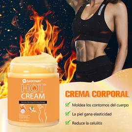 Quemador de Grasa: Crema Reductora, Crema Caliente Pastillas para Bajar de Peso y Quemar - Hot Gel Adelgazante y Anticelulits Quema Grasas Abdominal Natural Potente Adelgazante