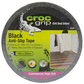 CROC grip 229 Commercial High Grit Black Anti-Slip Tape-25mm x 10m
