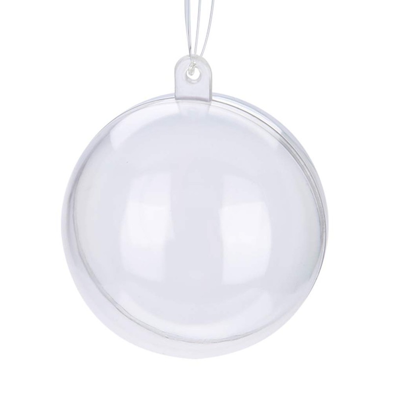 20 Piezas Bola De Plástico Transparente Rellenable Adornos De Decoración