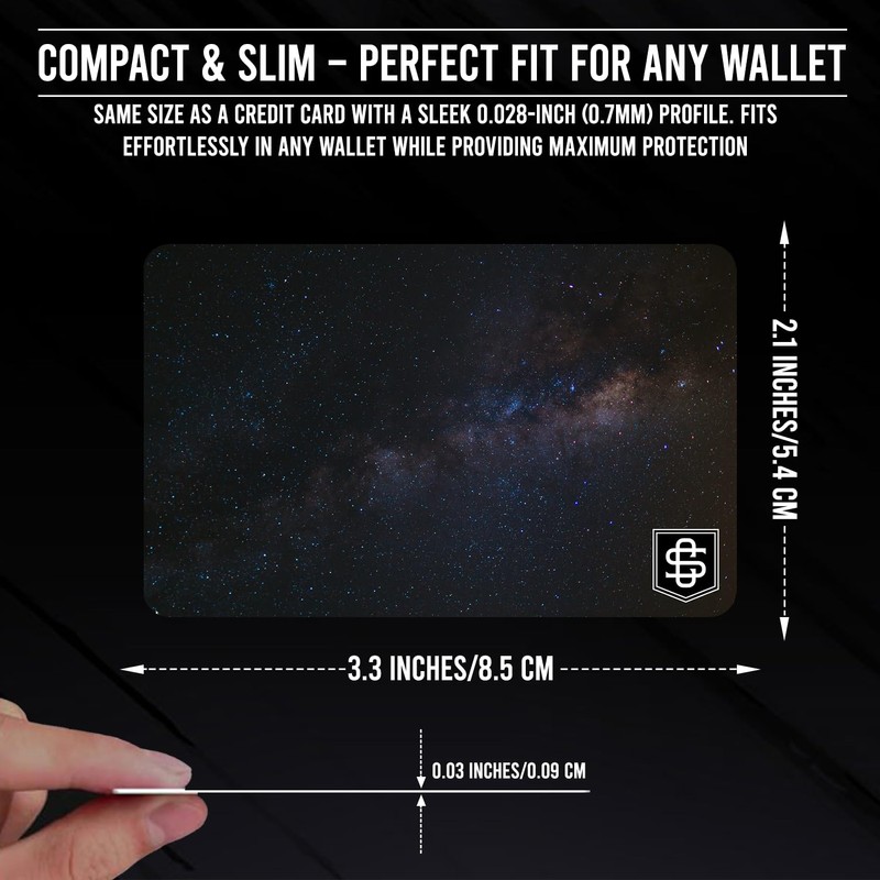 Cryptid Solutions RFID Blocking Cards 4 Pack - Slim, Stylish,