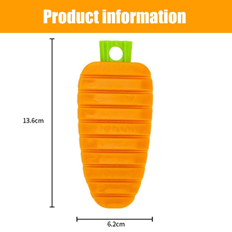 Vegetable Scrubber, Potato Scrubbing Brush Carrot Shape Hanging Vegetable Brush