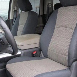 Unbranded For Dodge Ram 2009-2012 Driver Side Bottom Seat Cover Gray Cloth Car Accessories