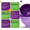 Crisp 2-Piece Mini Colander Berry Baskets With Handles - Food