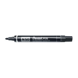 Pentel N50 AE Aluminium Casing (Pack of 12) Black