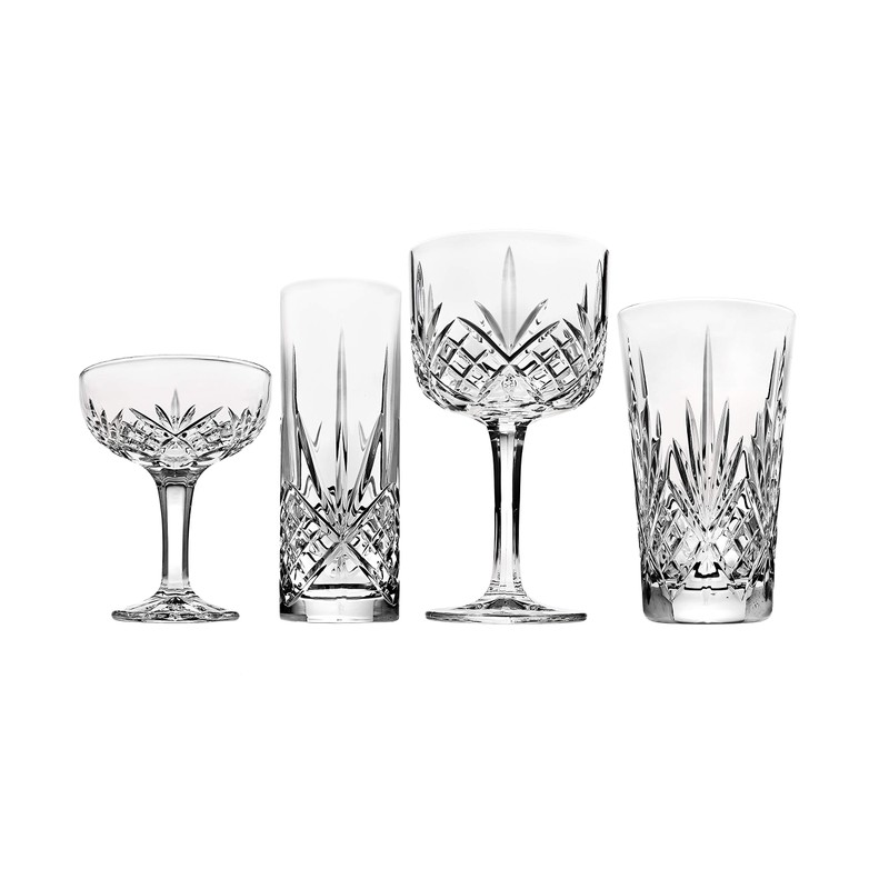 Godinger Barware Drinkware Mixology Set - Gin Glasses, Collins Tall