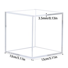 DARENYI Coffee Pods Storage Box Acrylic Pod Cage Coffee Capsule Holder Clear Acrylic Display Box with Lid for Coffee, Figures Toys, Collectibles, Candies (13x13x13cm)