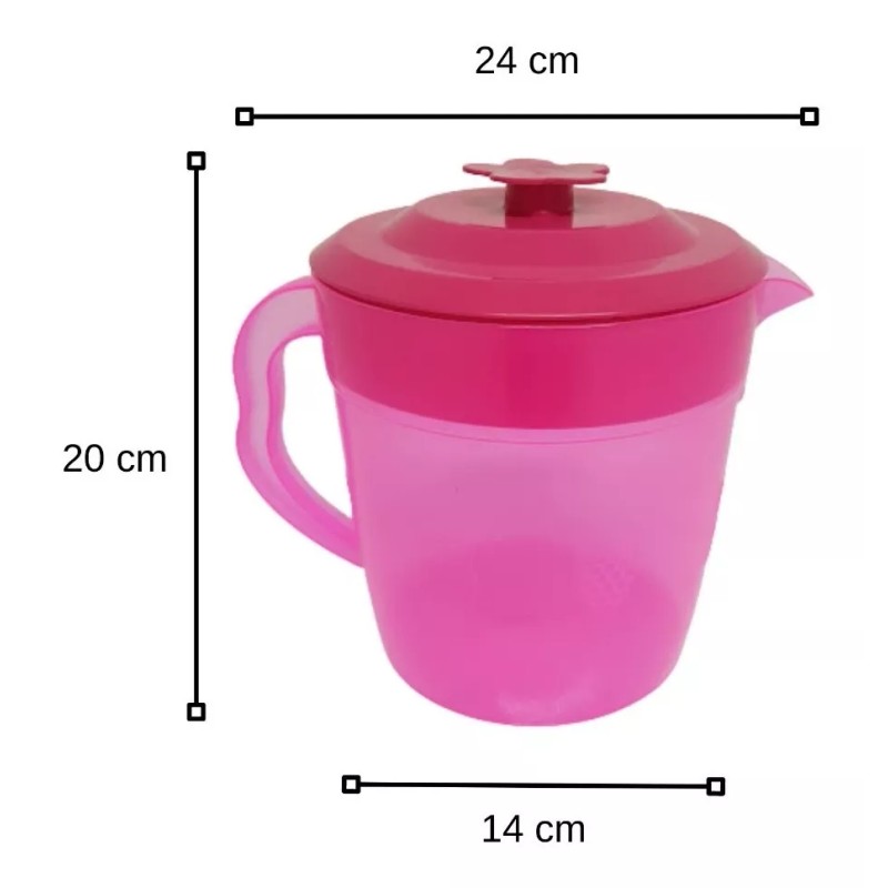 Macoll Jarra Frutillas Aitana De 2.5l Con Vasos 450ml