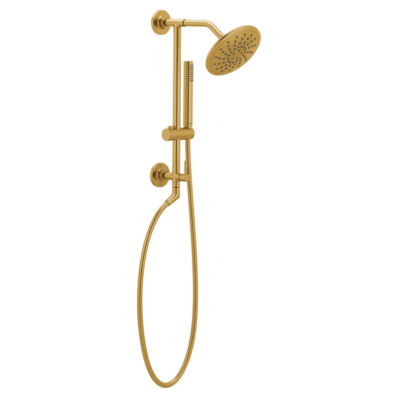 Moen 6345BG Cia Fixed Round Rain Shower Showerhead, 8-Inch, Brushed