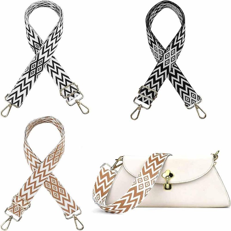 SHTGOI Bag Straps Adjustable Shoulder Strap 3.8 cm Wide Diamond